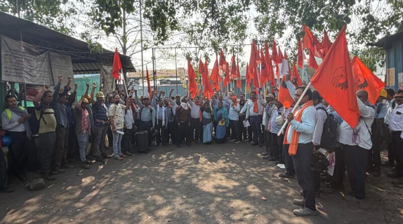 कुसमुंडा बीएमएस श्रम संघ के आंदोलन में इंटक यूनियन का मिला समर्थन
