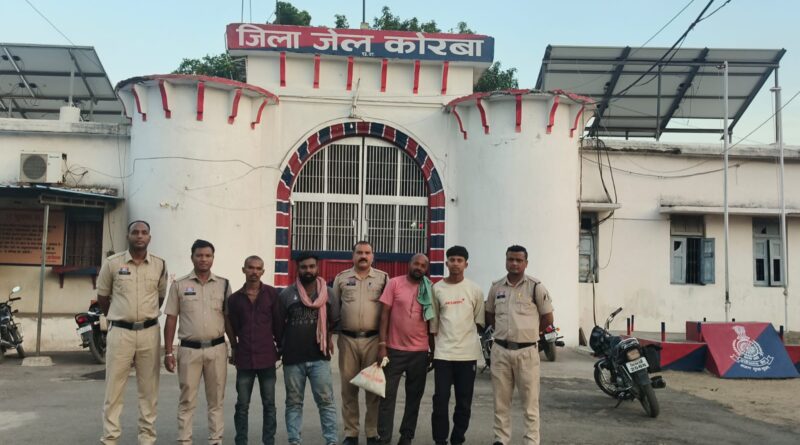 कोरबा में AC कॉपर पाइप चोरी का खुलासा: 3 आरोपी गिरफ्तार, 6 नाबालिग भी शामिल