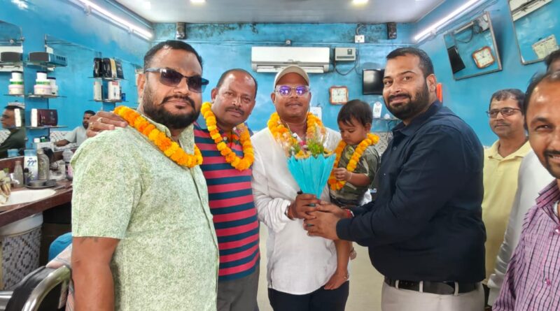 जिला महासचिव ओम गवेल का कुसमुंडा में भव्य स्वागत एवं सम्मान