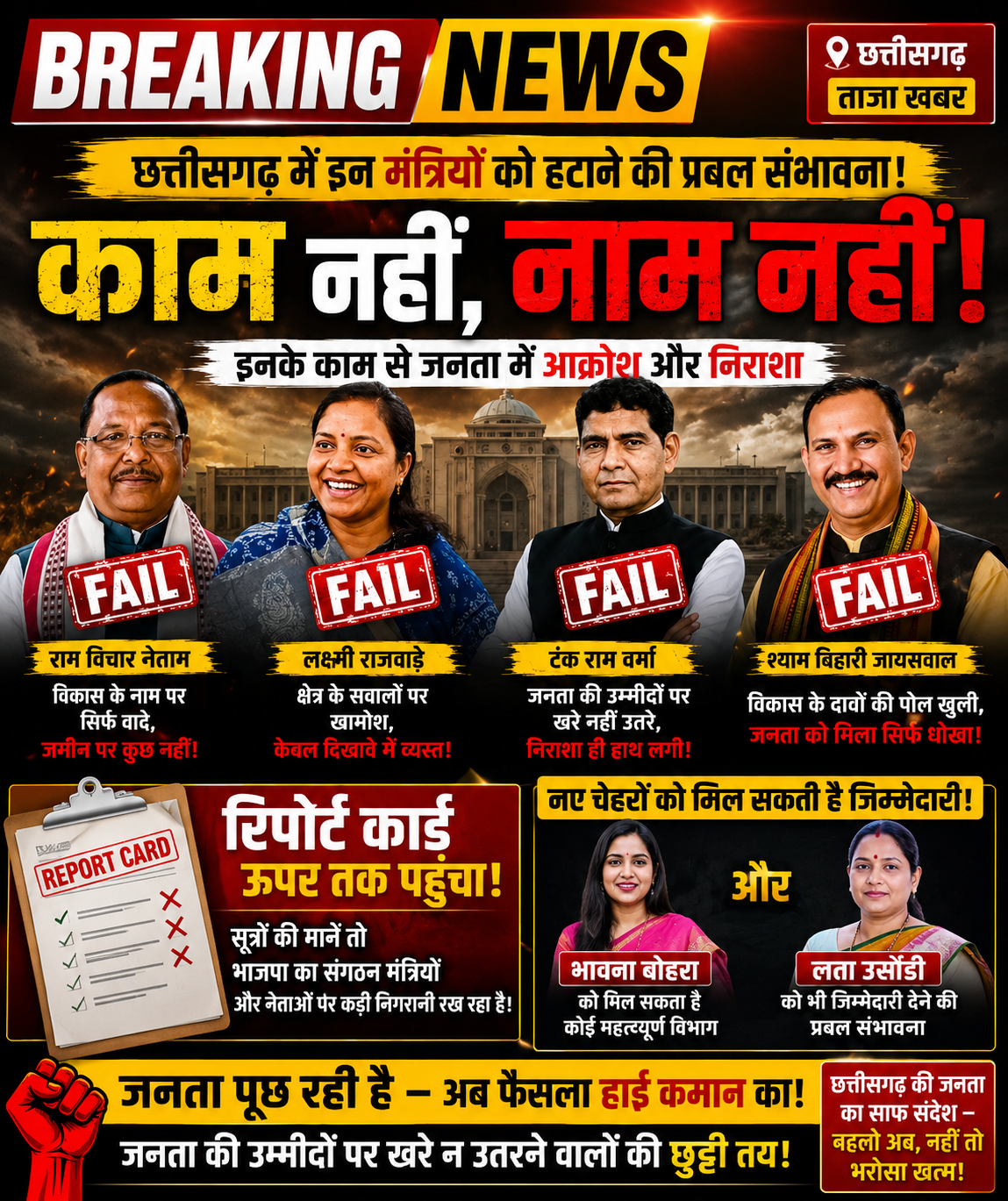 जनता की नाराजगी बनी कई नेताओं के लिए खतरे की घंटी